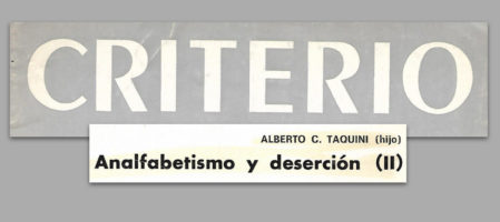 Analfabetismo y deserción II (1981)
